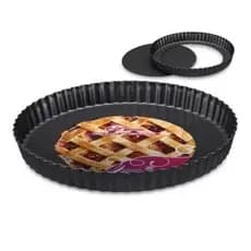 Forma de Bolo Torta Pizza Antiaderente Fundo Removível 22 cm