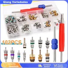 102 Pcs R134A Válvula de Núcleo Ar Condicionado Automotivo A/c Kit Ar Condicionado Automotivo