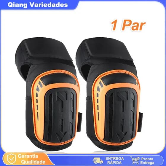 1 Par De Joelheiras Para Trabalho-De Suporte Resistentes Com Almofada De Gel E Tiras Antiderrapantes Construção , Pisos