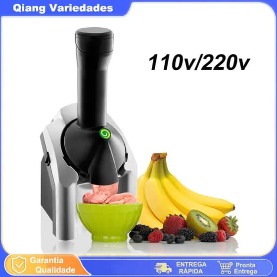 Máquina De Sorvete Vegano Caseiro 110/220v Sorveteira Cremoso Sorvete Natural Da Fruta Gelado Máquina