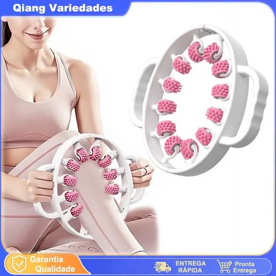 Rolo De Massagem Anticelulite Com Drenagem Linfática Corpo