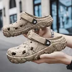 Chinelos masculinos de verão ao ar livre, sapatos de praia internos casuais da moda