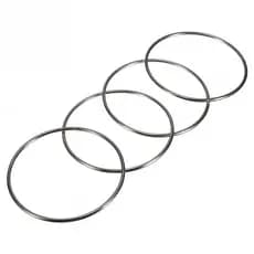 1 conjunto de anéis mágicos de corrente estilo chinês King Magic 4 (10 cm) adereços mágicos de prata, adequados para mág