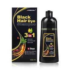 Meidu Creme de Tingimento de Cabelo Preto Brimles Shampoo de Cobertura Botânica PWV8