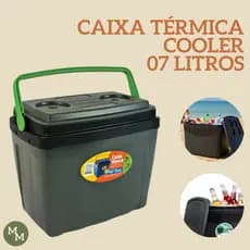 Caixa Térmica Cooler 7L Portátil com Alça – Até 10 Latas | Praia, Camping e Churrasco
