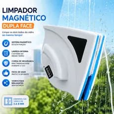 Limpador de Janela Magnético Dupla Face Limpeza Interna