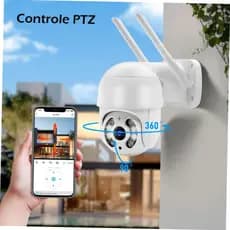 Câmera de Segurança com 2 Antenas p/ Wi-Fi FullHD | KAP-S381 C