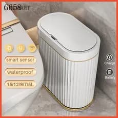 Lixeira Automática com Sensor de 9L/5L para Casa, Lixeira Estreita à Prova d'Água para Cozinha A6339