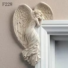 Pingente Decorativo de Resina Anjo da Redenção Nórdica, Escultura Decorativa de Parede para Casa RD221