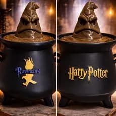 Caldeirão Harry Potter 3D colecionável chapéu seletor Hogwarts porta treco organizador / Presente Criativo