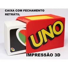 Caixa box case uno jogos brinquedos presente criativo organizador articulado