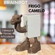 BRAINROT Frigo Camelo Boneco Colecionável 3D Geek / Presente Criativo Gamer