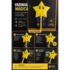 Varinha Mágica para Cartão / Mario Bros/ anime / Geek/ item colecionável/cosplay/princesa