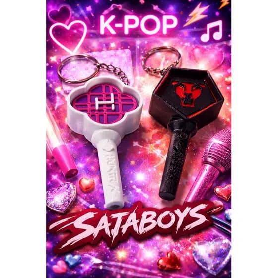 Chaveiros Guerreiras do Kpop/ SajaBoys Huntrix lembrança aniversário/