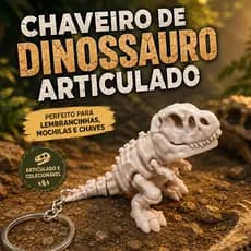 Chaveiro Dinossauro Articulado/ Jurassic/ lembrancinha/ Aniversario/ Mochila/ Chaves