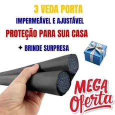 Veda Porta Kit Econômico Com 3 Proteção Para Sua Casa Ajustável Impermeável Sem Frio Sem Inseto
