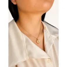 Colar Pingente Filha, Menina, Semijoia, Banhado a Ouro 18K
