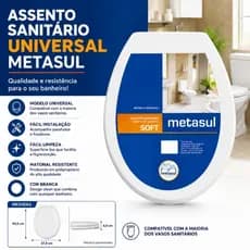 Assento Tampa Vaso Sanitário Universal Soft Close Resistente Fácil Instalação