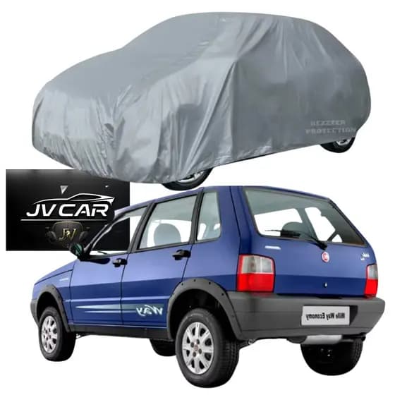 Capa Forrada Para Cobrir Carro Fiat Uno 84 a 2010 Impermeável Plástico ou courino