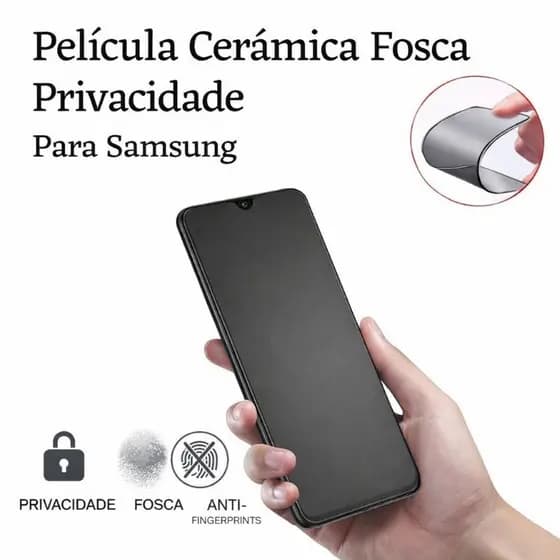 Película Cerâmica Fosca Privativa Samsung Galaxy M51 M52 M53 Anti Espião Proteção Tela