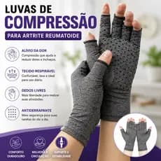 Par de luvas de compressão para terapia artrite reumatoide circulação e tendinite