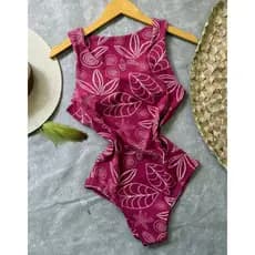 Bory Maio Feminino Forrado Para Banho Bory Body Maio No Suplex Estampado Piscina Praia Verao