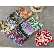 Short Feminino Estampado  Short Suplex Bermuda Moda Feminina