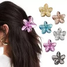BR86-Kit 6/12 Presilha Flor verão grande / Grampo De Cabelo Flor De Feriado De Praia Barre