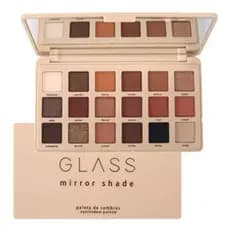 Paleta Sombras Ruby Rose Glass Mirror Shade 18 Cores Alta Pigmentação Fixação Make Profissional Full