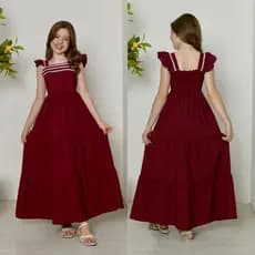Vestido Infanto Juvenil Longo Para Meninas do 10 ao 16  Elegante e casual Sianinha