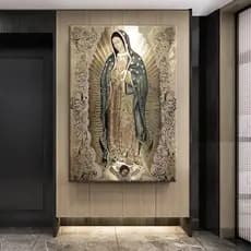 Quadro decorativo 1 peça  A Virgem de Guadalupe Senhora Retro religiosos católica decoração para casa sala quarto v 110x