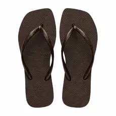 Chinelo Slim Square Chinelo Sem Estampa Bico Quadrado macio é leve