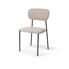 Cadeira de Jantar Metal Forte Resistente Confortável Ergonômica Estofada Aline