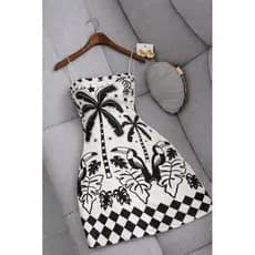 Vestido Estampado Feminino Curto Tropical Tucano Moda Verão