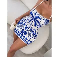 Vestido Feminino Estampado Tubinho Verão Casual Curto Moda Blogueira