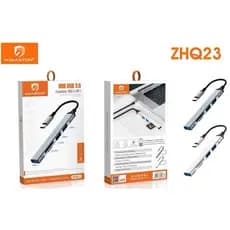 H'maston ZHQ-23 Adaptador multiporta USB C Hub 5 in 1 TF SD USB USB3.0