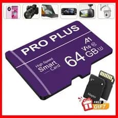 Cartão Micro SD De 128 Gb/64/32 Com Adaptador
