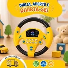 Volante Musical Para Bebê Com Som Luzes Brinquedo Interativo