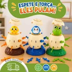 Jogo Infantil Interativo Suspense Pula Pirata e Ovo Surpresa Coordenação Motora e Atenção Crianças