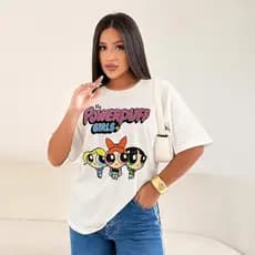 Blusa Feminina Max Super Poderosa Tecido 100% Algodão