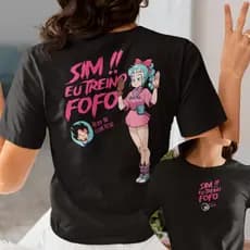 Camiseta Academia Sim Eu Treino Fofo Bulma Só O Rostinho