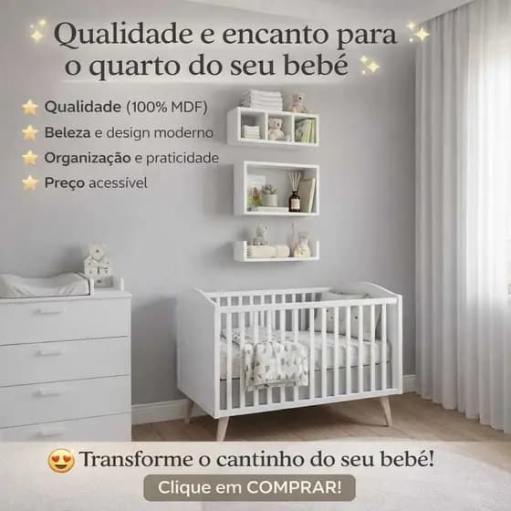 Kit 03 nichos prateleiras comeia MDF 15mm branco banheiro quarto escritorio Lavabo Decoração moderno Multiuso