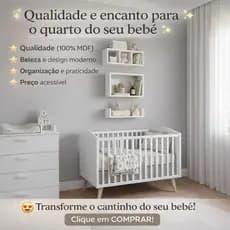 Kit 03 nichos prateleiras comeia MDF 15mm branco banheiro quarto escritorio Lavabo Decoração moderno Multiuso