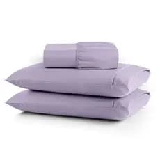 Jogo de Lençol 02 Peças 400 fios Cama SOLTEIRO Micropercal Ponto Palito