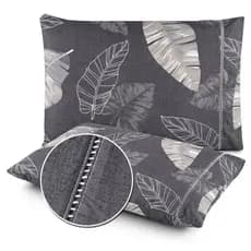 PAR DE FRONHAS ESTAMPADAS MICROPERCAL 400 FIOS