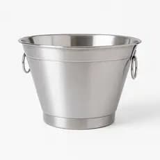 1 Balde 6 Litros Gelo Aluminio Com Alça Festas Casa Bares Medio Restaurante Polido