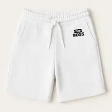 Bermuda Moletinho Estampa The Boss Estilosa Short Confortavél Envio Imediato