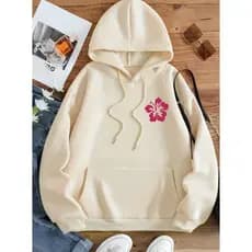 Moletom Flanelado Unissex com Capuz e Bolso Estilo Tumblr Inverno Casual Estampado Confortável