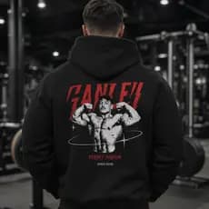 Moletom Masculino Ganley Freaky Season Homenagem Fã Academia Estampa Costas Treino Gym Adulto