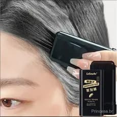 Bastão para cabelo à prova d'água e resistente ao suor, sem desbotamento ou manchas, cobre cabelos grisalhos, com pente